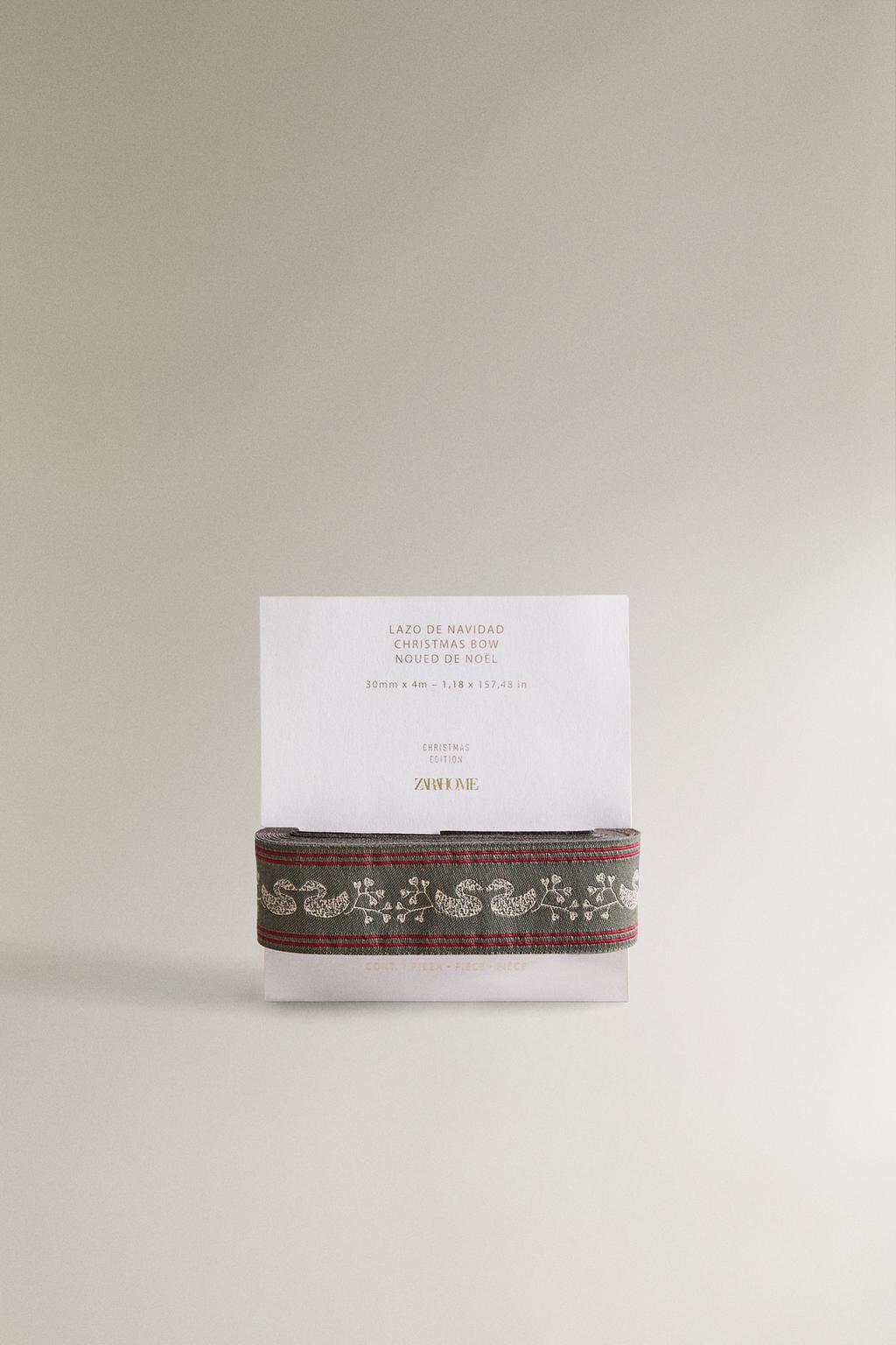 Ленточка для упаковки подарков на рождество с декоративными утятами