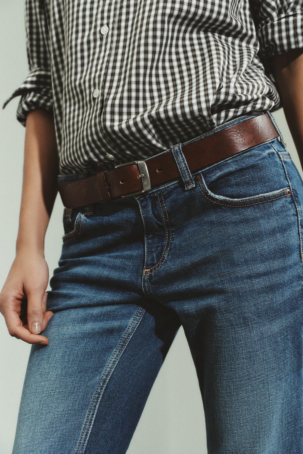 ДЖИНСЫ TRF BOOTCUT С НИЗКОЙ ПОСАДКОЙ И КАРМАНАМИ