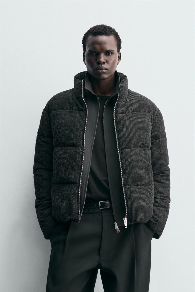 СТЕГАНАЯ КУРТКА ИЗ ВЕЛЬВЕТА