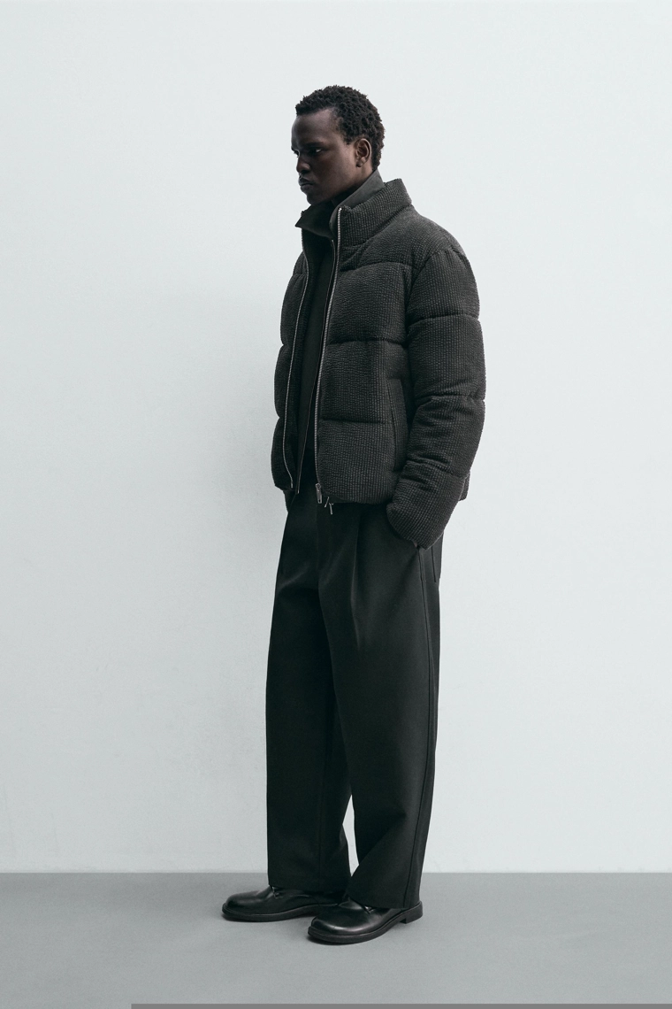 СТЕГАНАЯ КУРТКА ИЗ ВЕЛЬВЕТА