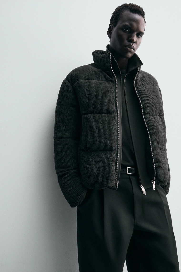 СТЕГАНАЯ КУРТКА ИЗ ВЕЛЬВЕТА