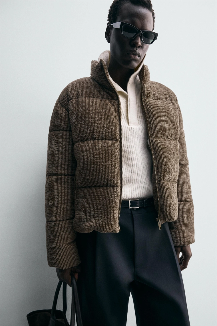 СТЕГАНАЯ ВЕЛЬВЕТОВАЯ КУРТКА