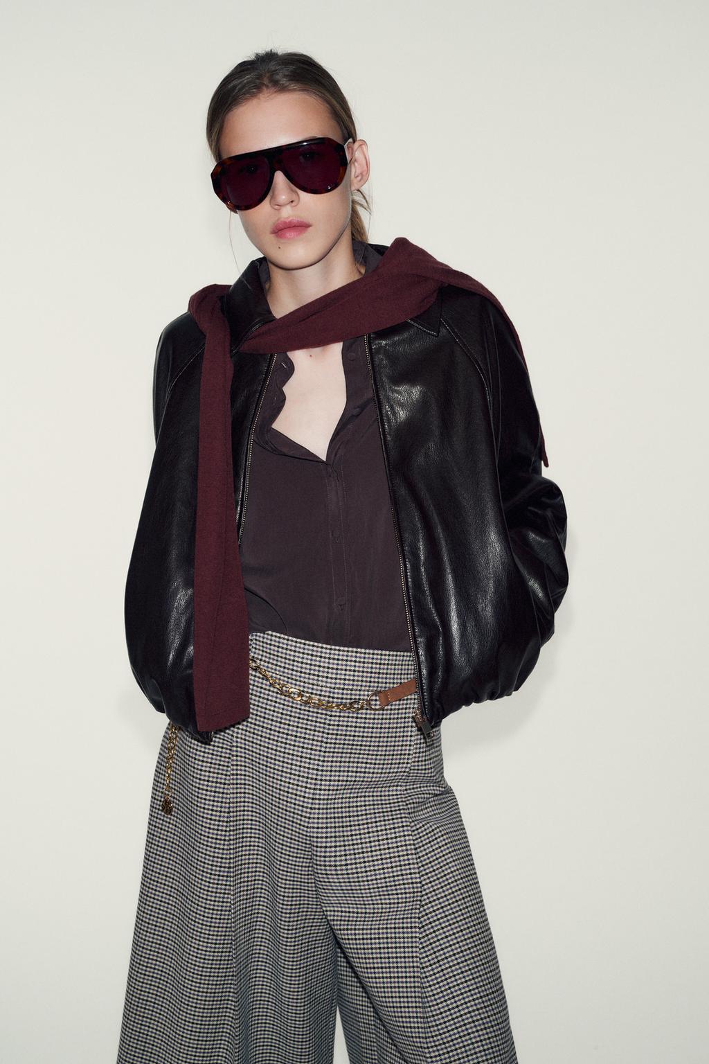 ДЛИННЫЕ БЕРМУДЫ «ГУСИНАЯ ЛАПКА» С РЕМНЕМ И ЦЕПОЧКОЙ