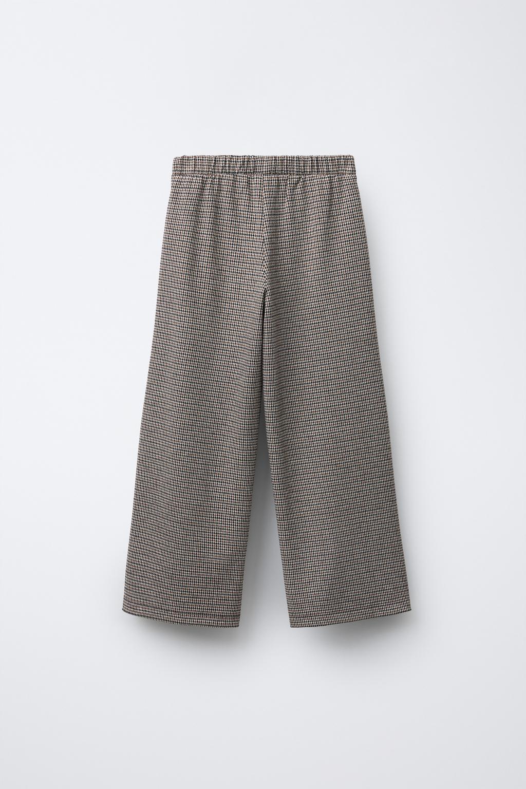 БРЮКИ WIDE LEG ЖАККАРД С ПУГОВИЦАМИ