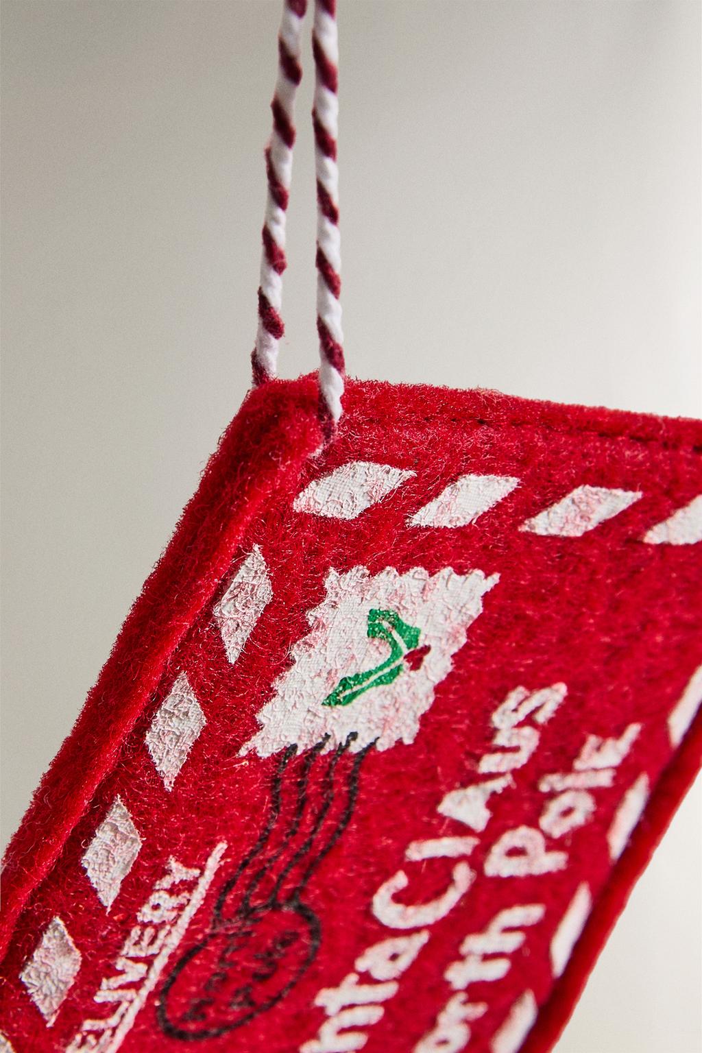 Рождественское украшение из фетра для ёлки санта-клаус