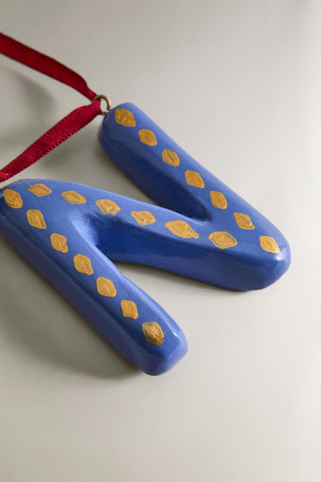 Рождественский украшение елочная игрушка буква n