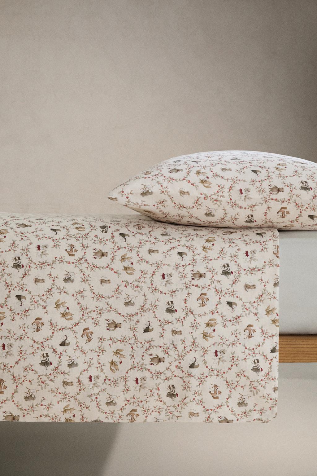 Детское рождественское одеяло с животными