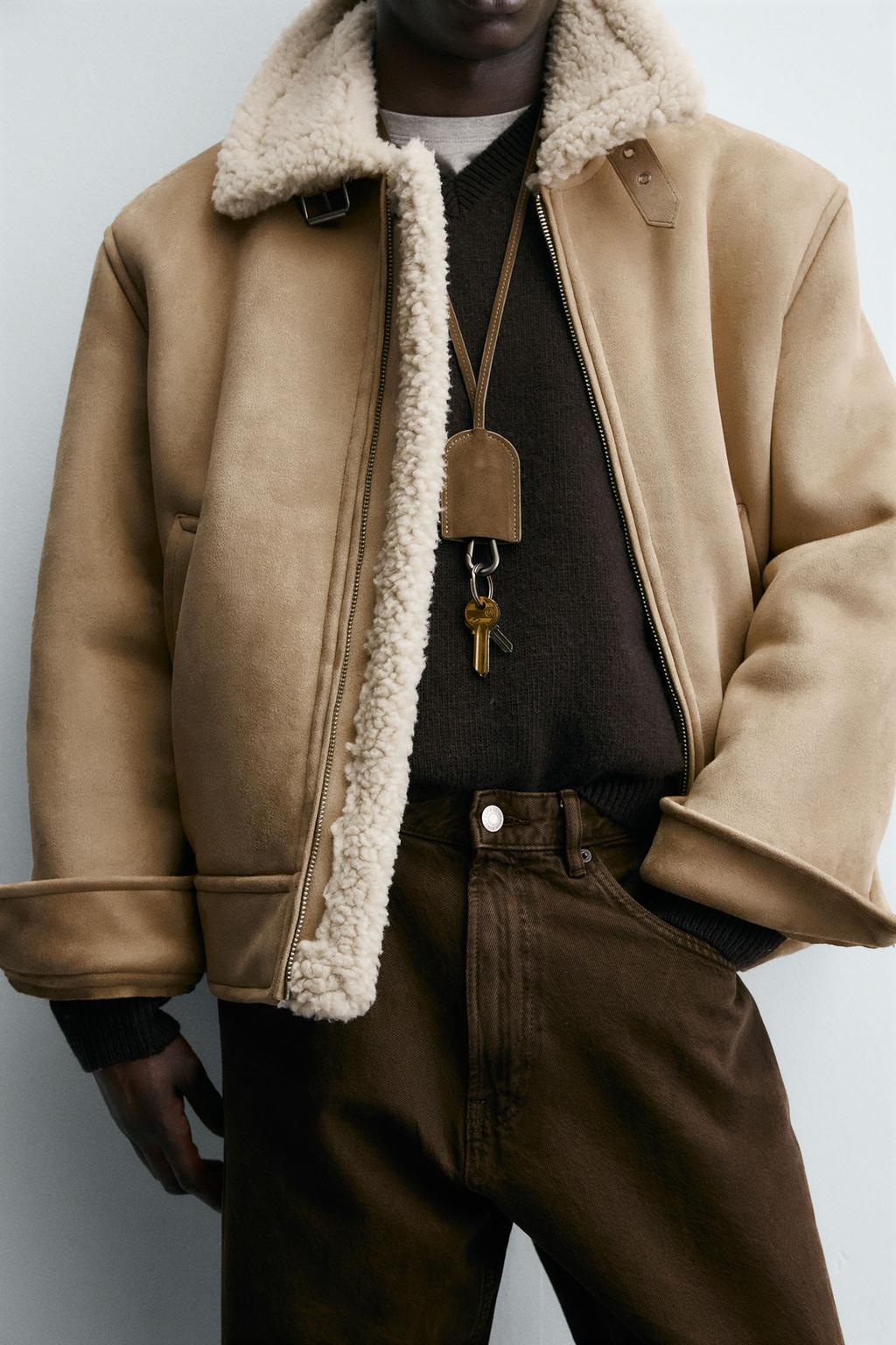 ДУБЛЕНКА ИЗ ИСКУССТВЕННОЙ ЗАМШИ