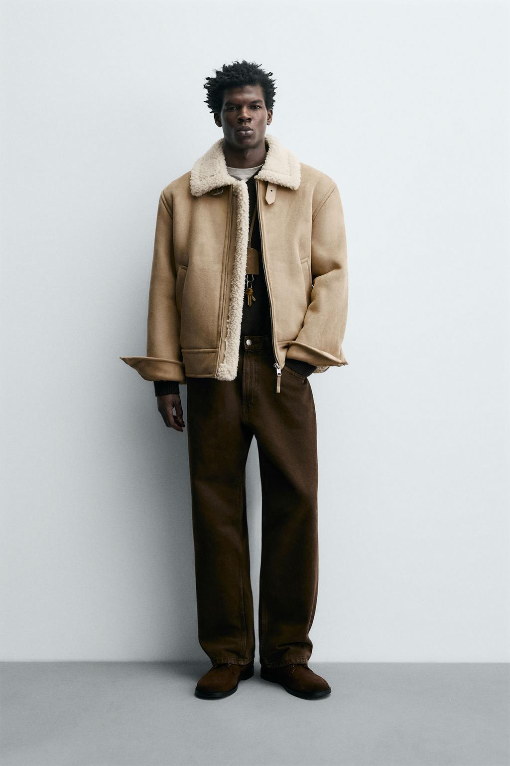 ДУБЛЕНКА ИЗ ИСКУССТВЕННОЙ ЗАМШИ