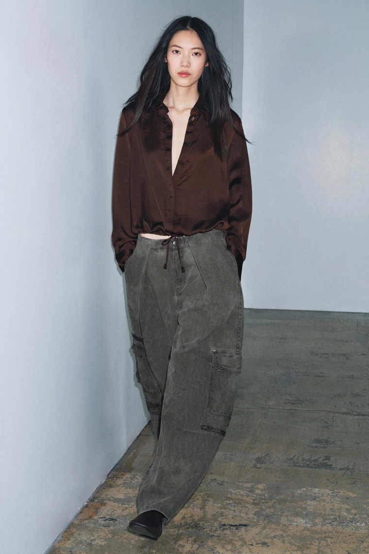 АТЛАСНАЯ РУБАШКА ZW COLLECTION