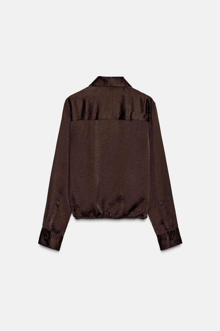 АТЛАСНАЯ РУБАШКА ZW COLLECTION