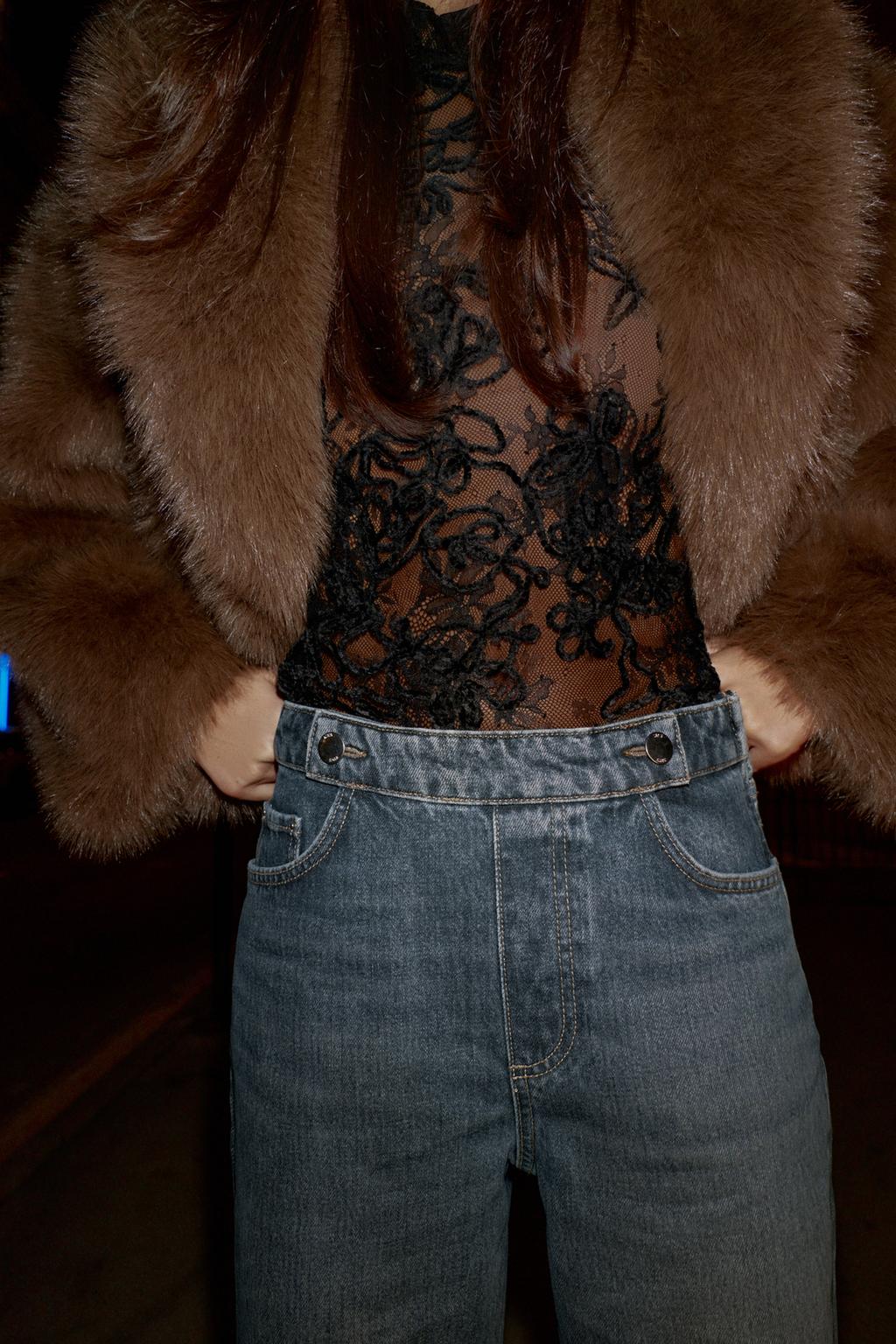 ДЖИНСЫ Z1975 FLARE СО СРЕДНЕЙ ПОСАДКОЙ И ПУГОВИЦАМИ