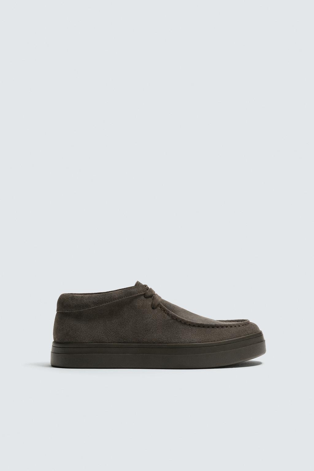 КОЖАНЫЕ ТУФЛИ С ПРОСТРОЧЕННЫМ НОСОМ