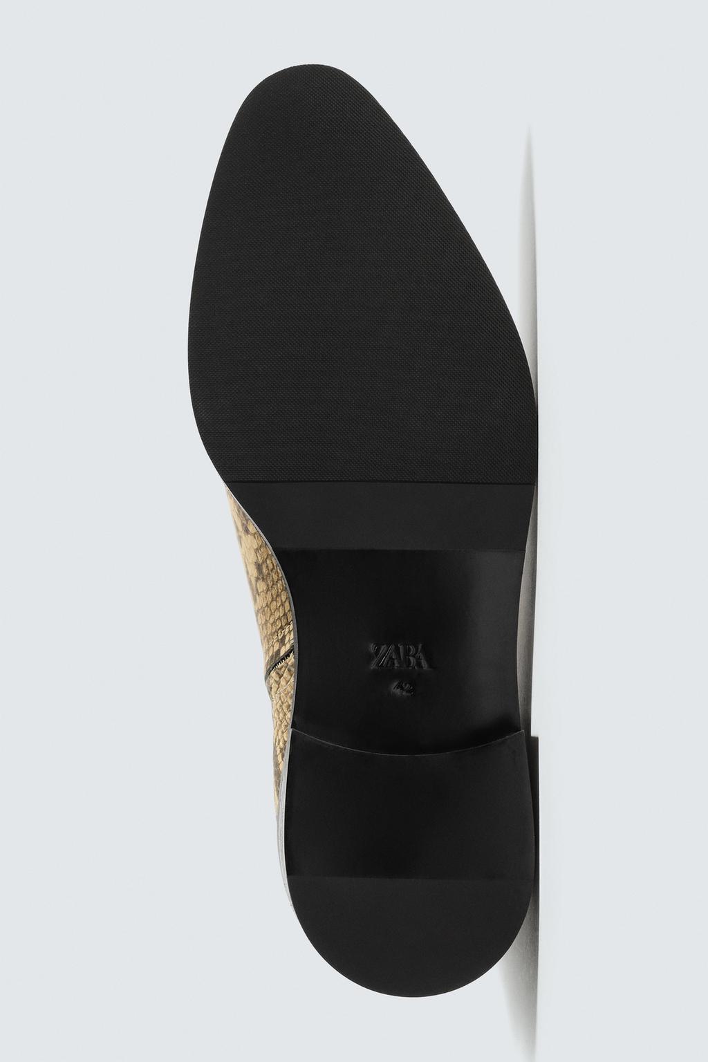 КОЖАНЫЕ САПОГИ С АНИМАЛИСТИЧЕСКИМ УЗОРОМ