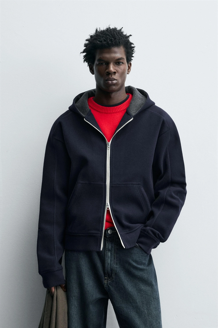 ХУДИ ИЗ ВОЙЛОКА С КАПЮШОНОМ