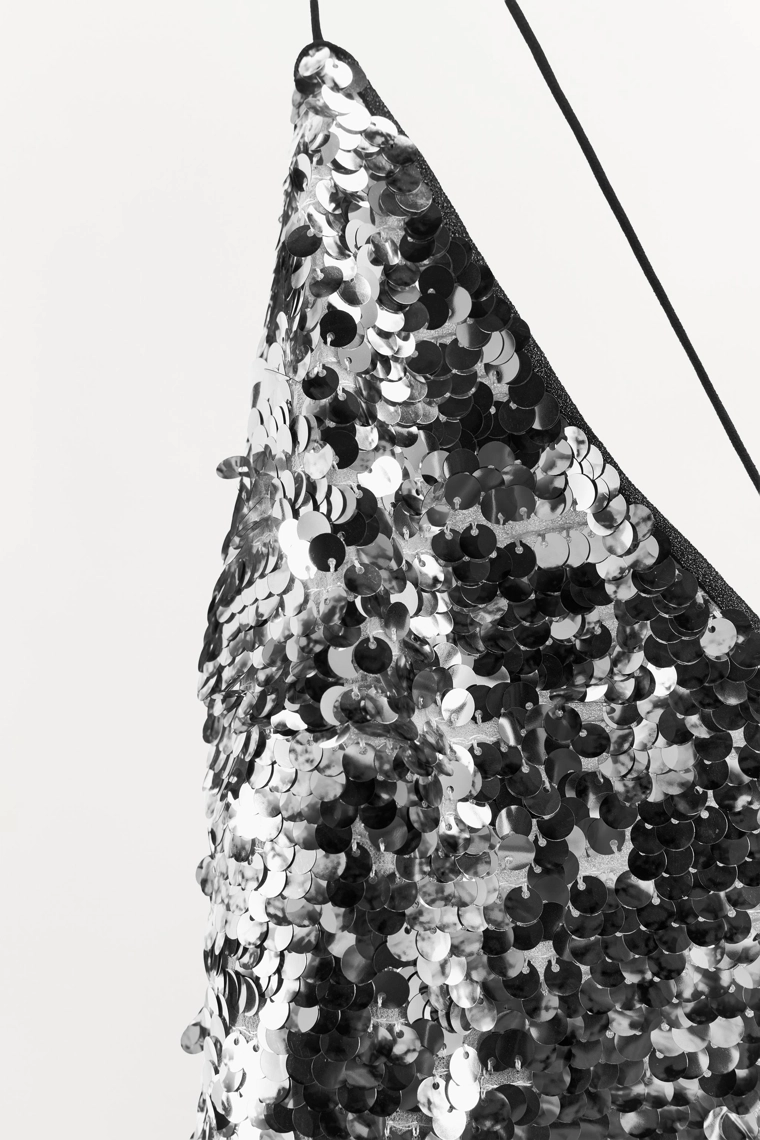 ПЛАТЬЕ МИДИ С ПАЙЕТКАМИ И АНИМАЛИСТИЧЕСКИМ ПРИНТОМ