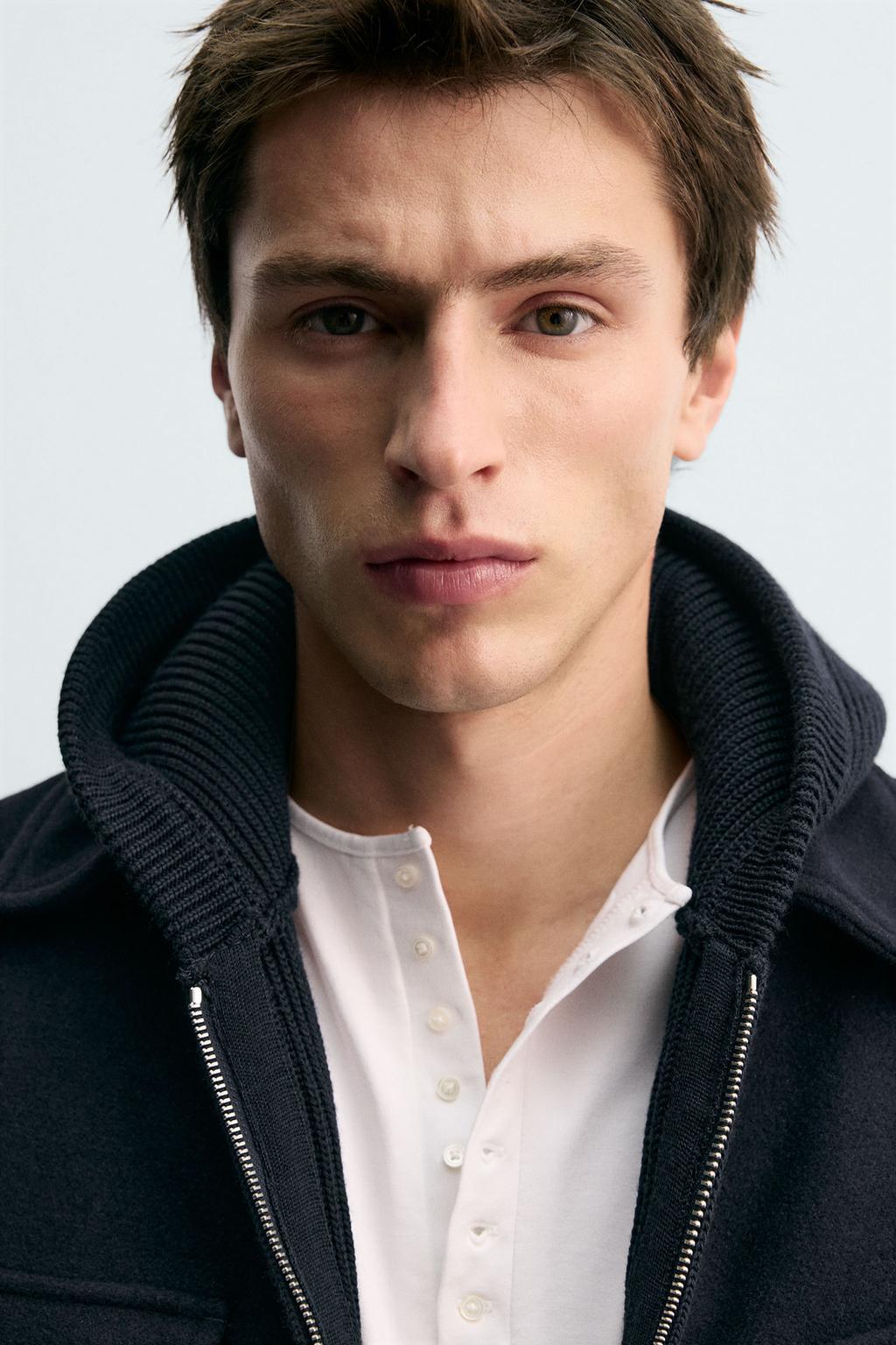 КУРТКА-РУБАШКА REGULAR FIT С ШЕРСТЬЮ