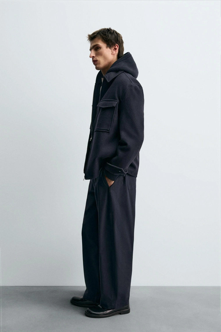 КУРТКА-РУБАШКА REGULAR FIT С ШЕРСТЬЮ