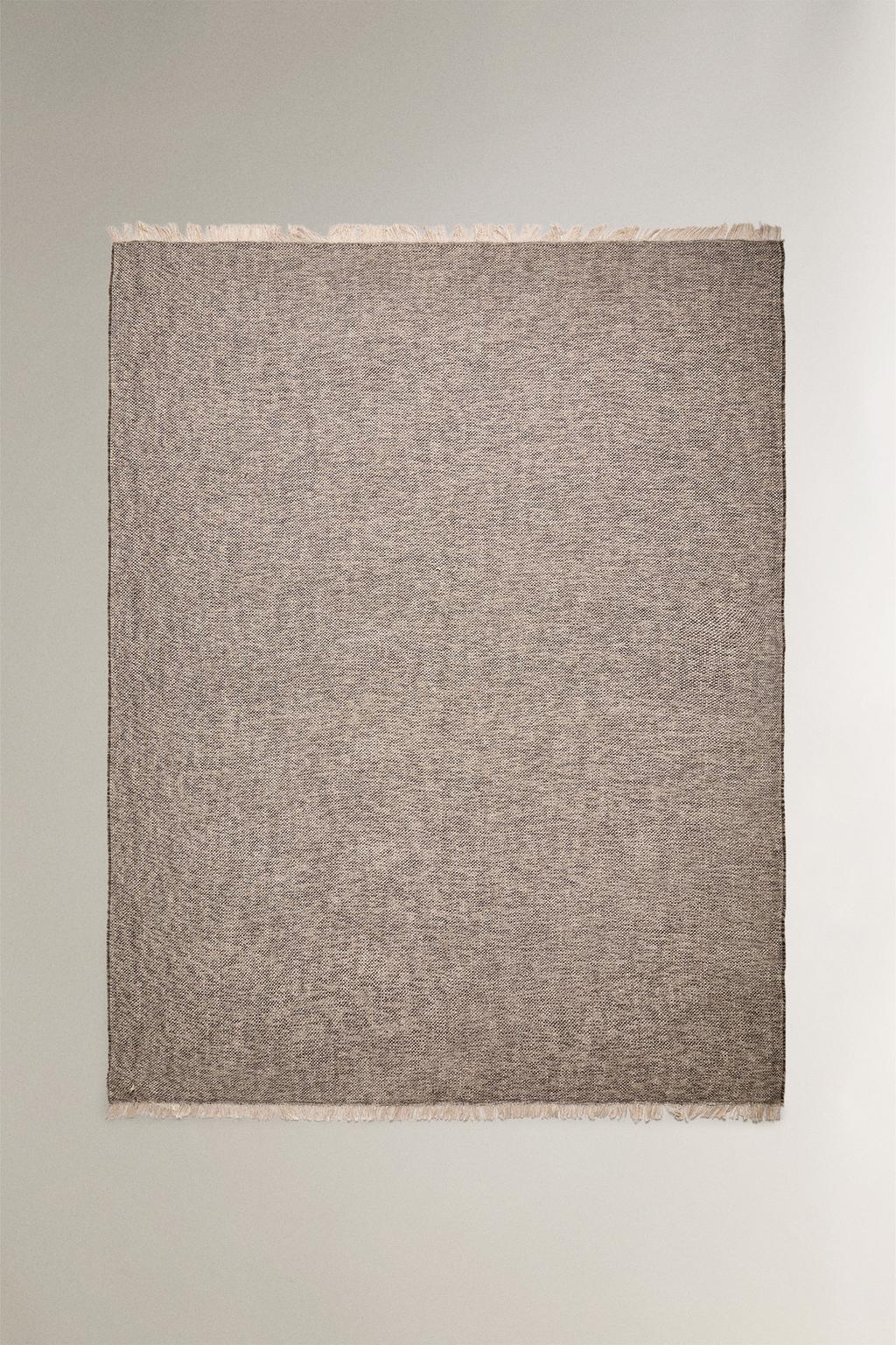 Плед с бахромой