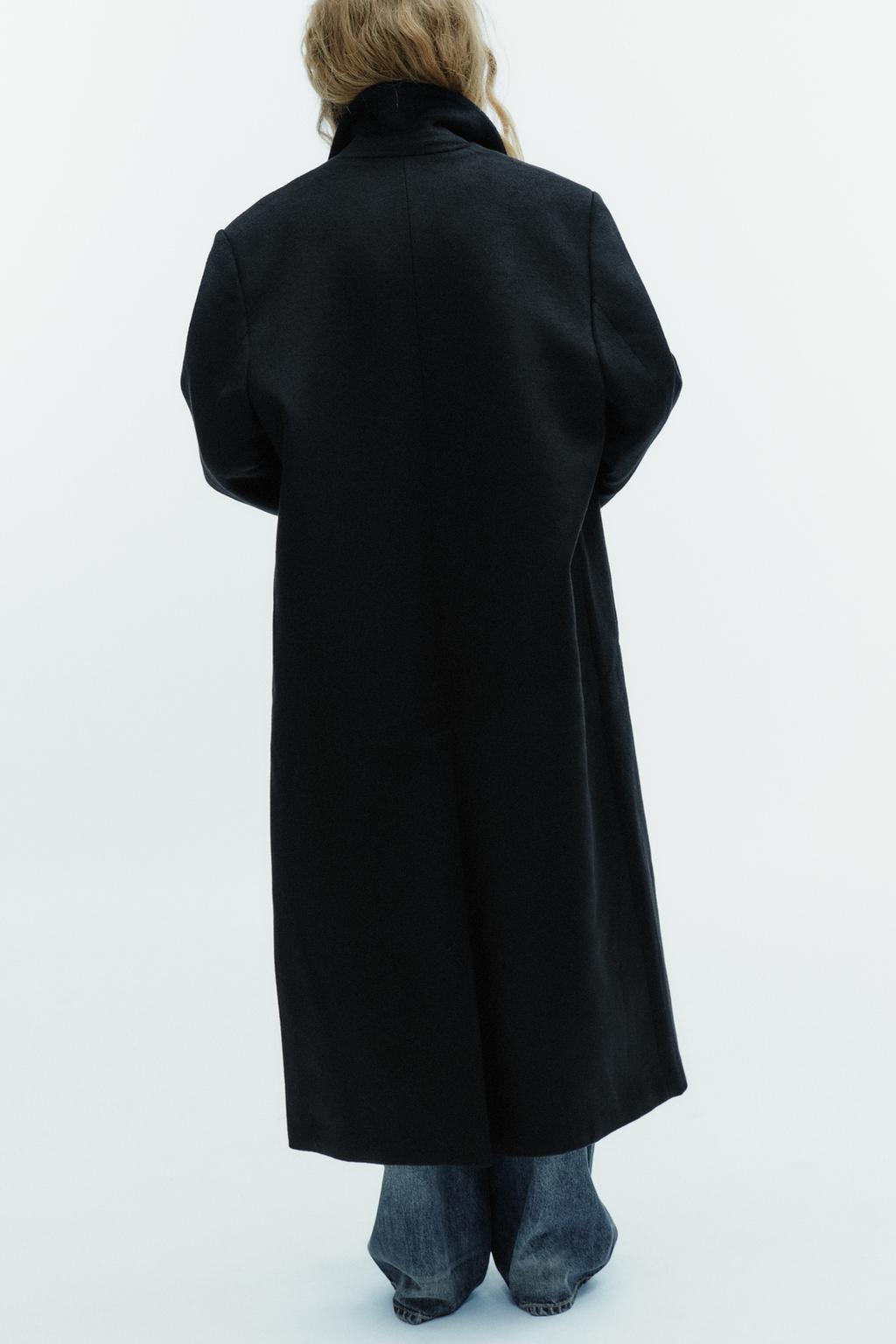 УДЛИНЕННОЕ ПАЛЬТО ИЗ СМЕСОВОЙ ШЕРСТИ