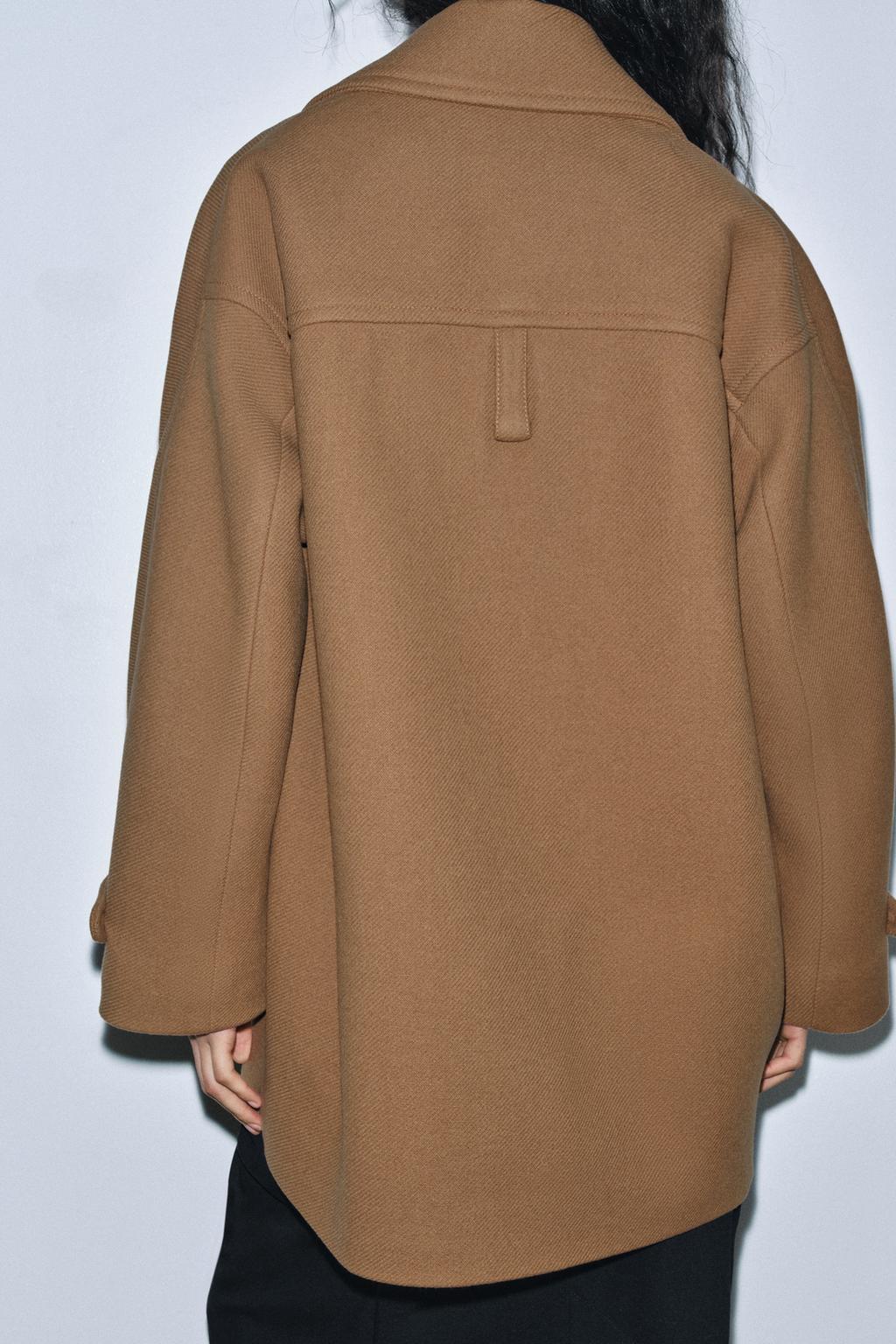 ПАЛЬТО ОВЕРСАЙЗ ИЗ СМЕСОВОЙ ШЕРСТИ — ZW COLLECTION LIMITED EDITION