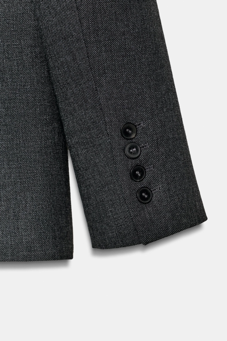 ПРИТАЛЕННЫЙ БЛЕЙЗЕР С ВОРОТНИКОМ ИЗ ИСКУССТВЕННОГО МЕХА — ZW COLLECTION