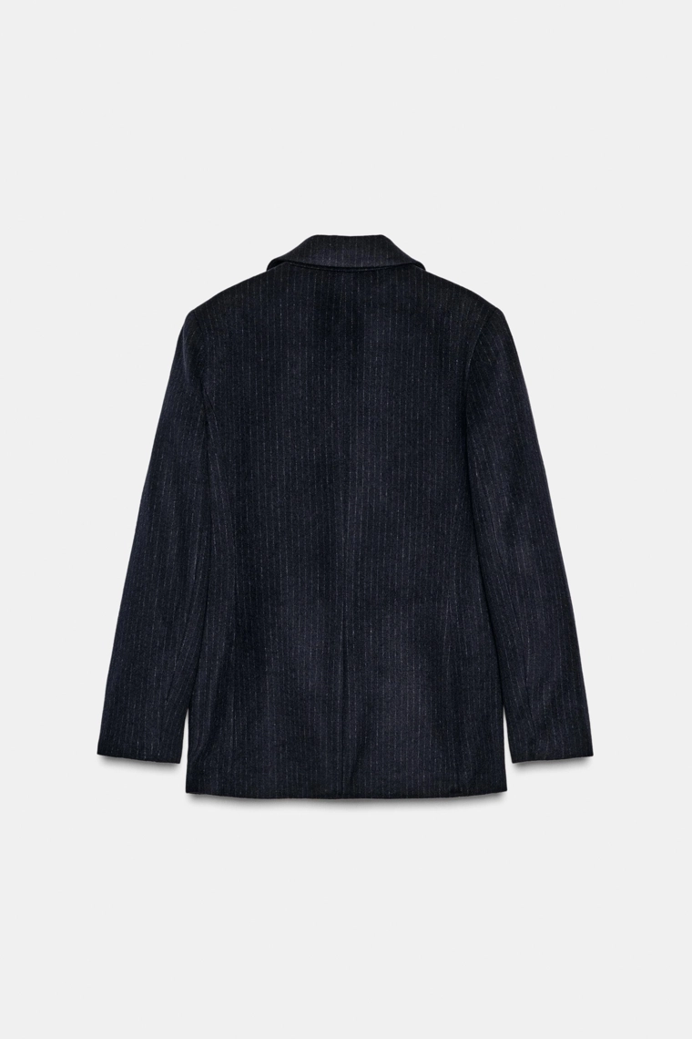 БЛЕЙЗЕР ИЗ ШЕРСТИ В ТОНКУЮ ПОЛОСКУ