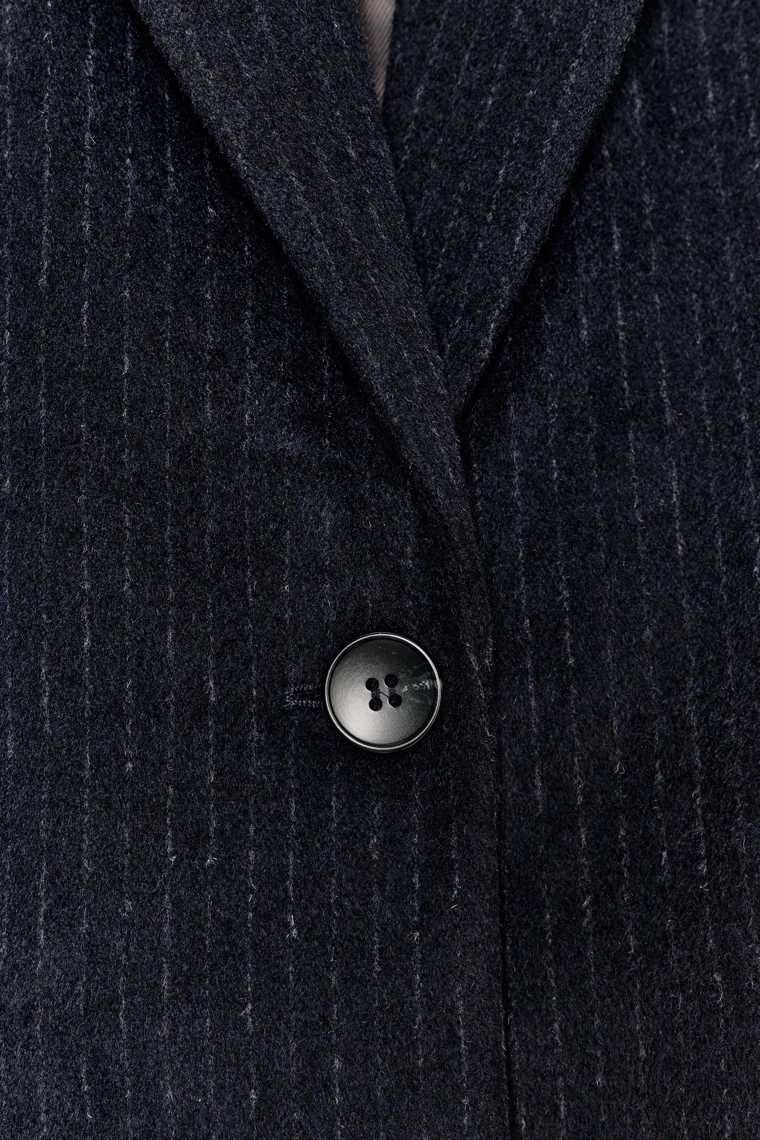 БЛЕЙЗЕР ИЗ ШЕРСТИ В ТОНКУЮ ПОЛОСКУ