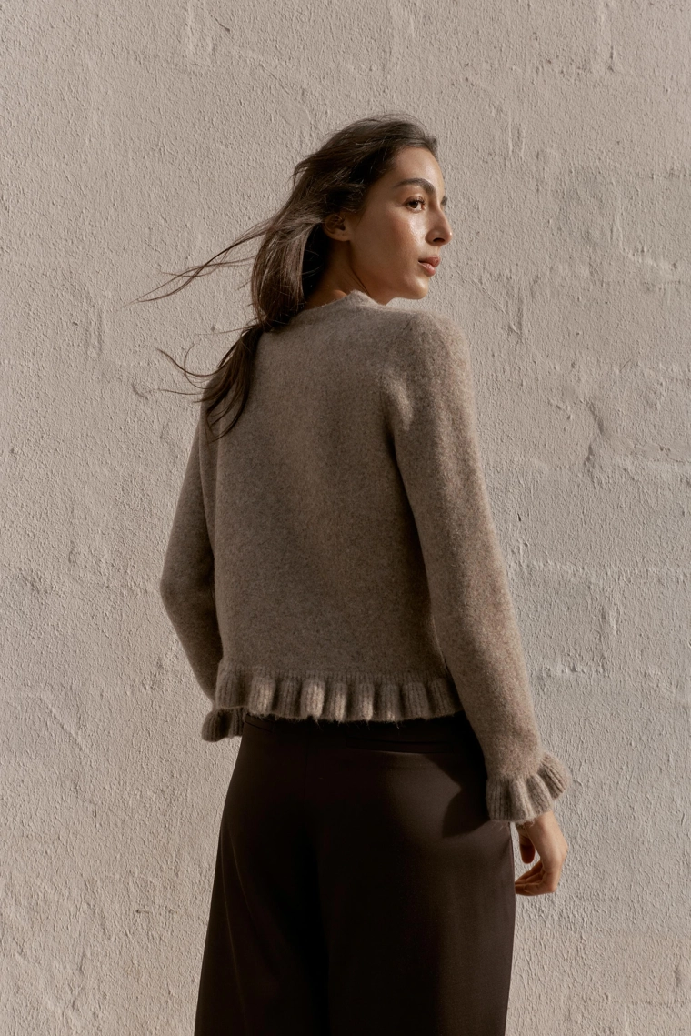 КАРДИГАН С ВОЛАНАМИ