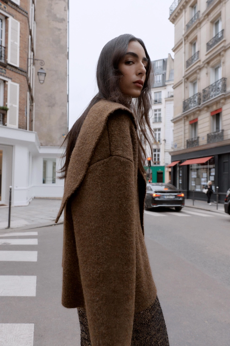 КАРДИГАН С ШАРФОМ