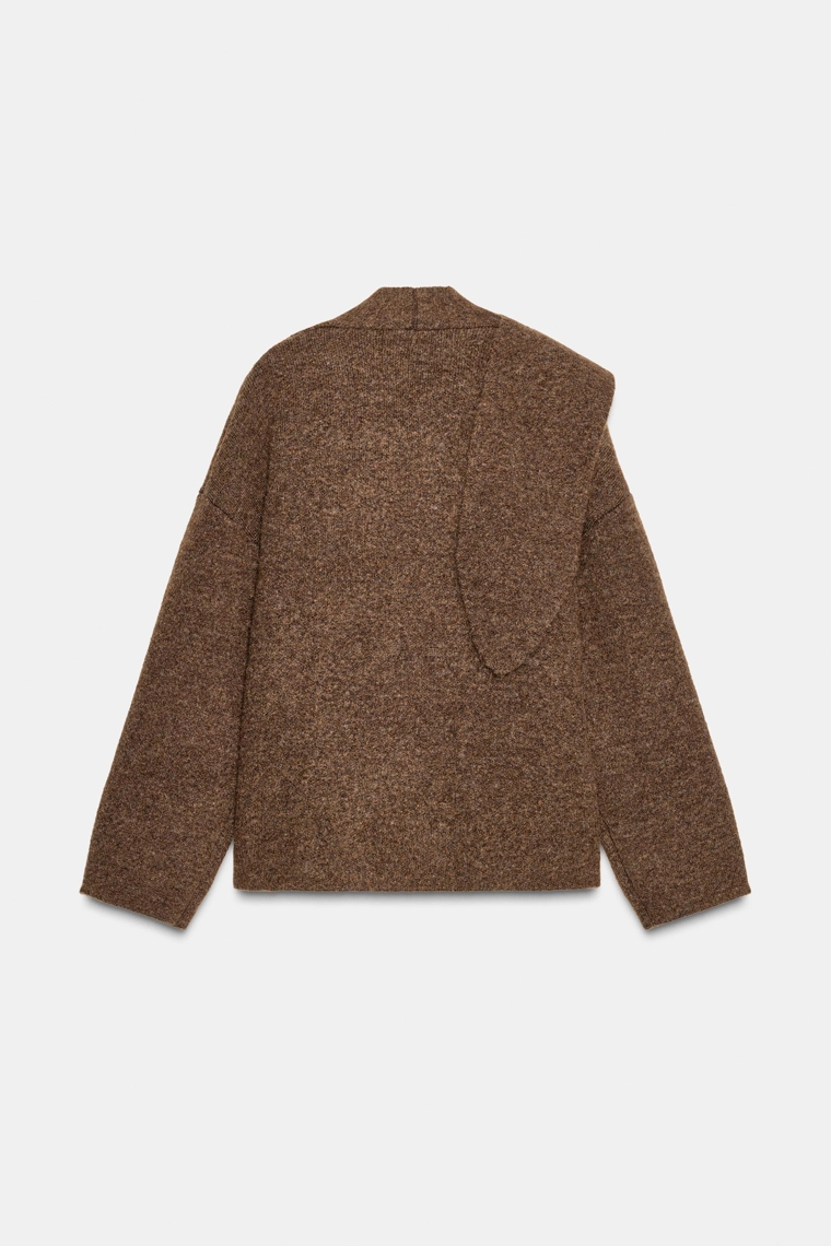 КАРДИГАН С ШАРФОМ