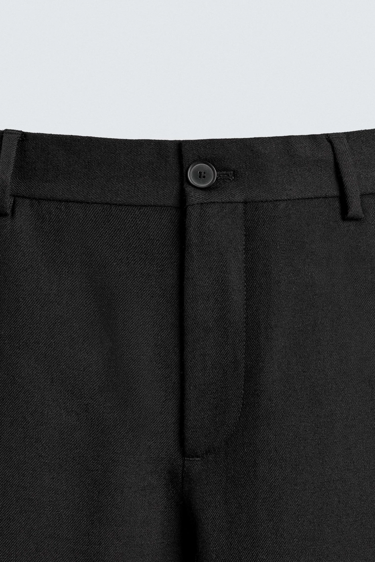 ПРЯМЫЕ БРЮКИ ИЗ 100% ШЕРСТИ