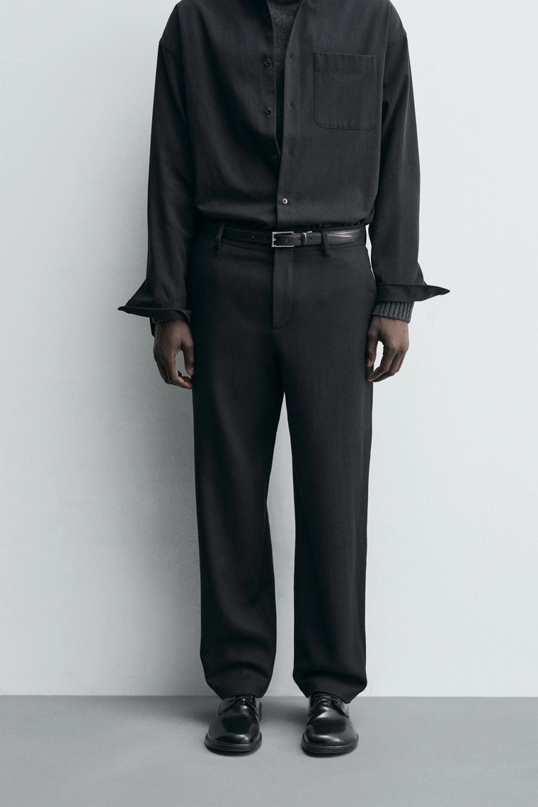 ПРЯМЫЕ БРЮКИ ИЗ 100% ШЕРСТИ