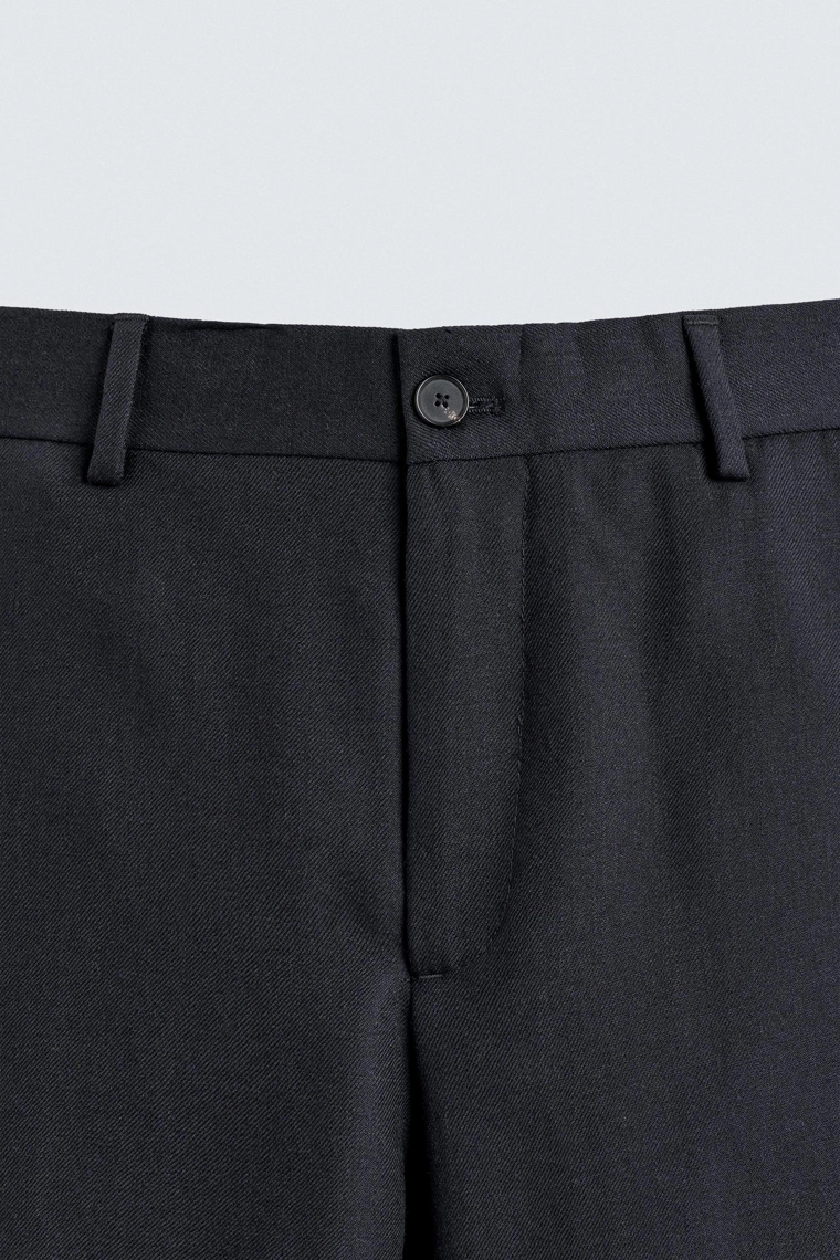 БРЮКИ ПРЯМОГО КРОЯ ИЗ 100% ШЕРСТИ