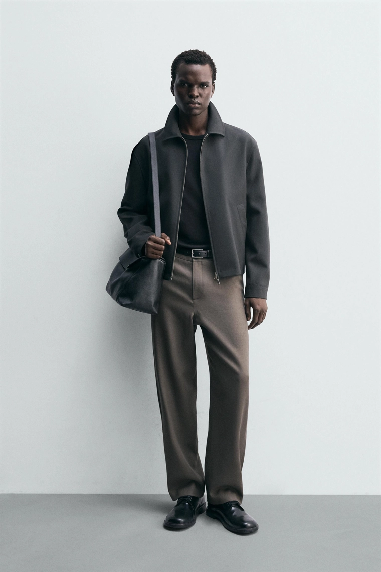 ПРЯМЫЕ БРЮКИ ИЗ 100% ШЕРСТИ