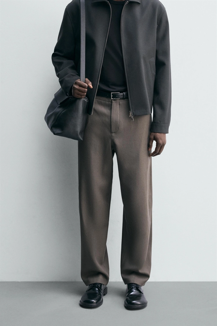 ПРЯМЫЕ БРЮКИ ИЗ 100% ШЕРСТИ