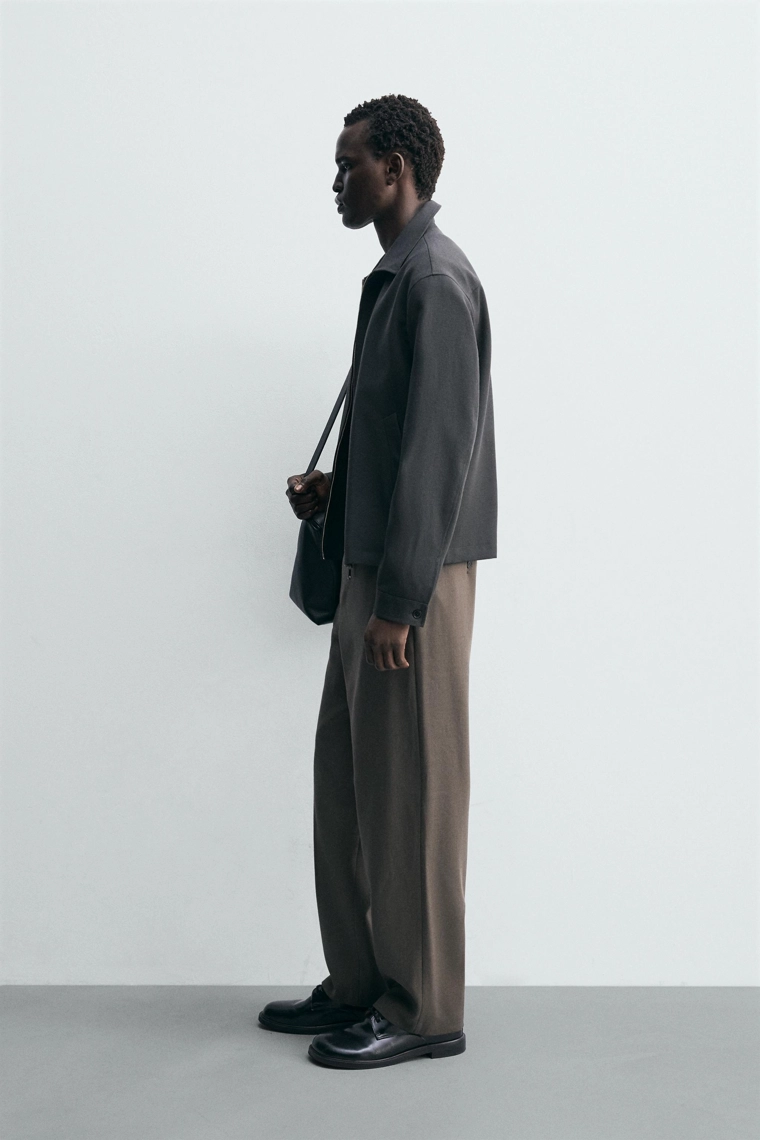 ПРЯМЫЕ БРЮКИ ИЗ 100% ШЕРСТИ