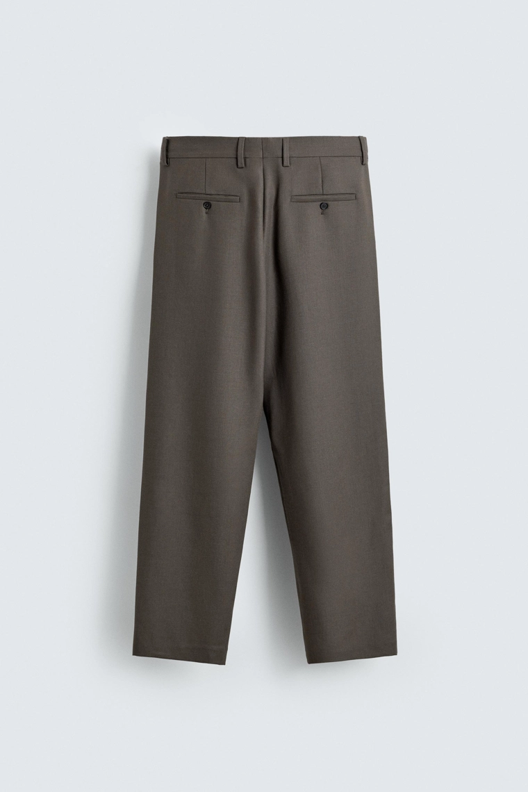 ПРЯМЫЕ БРЮКИ ИЗ 100% ШЕРСТИ