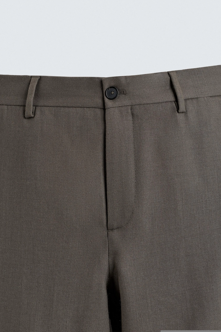 ПРЯМЫЕ БРЮКИ ИЗ 100% ШЕРСТИ