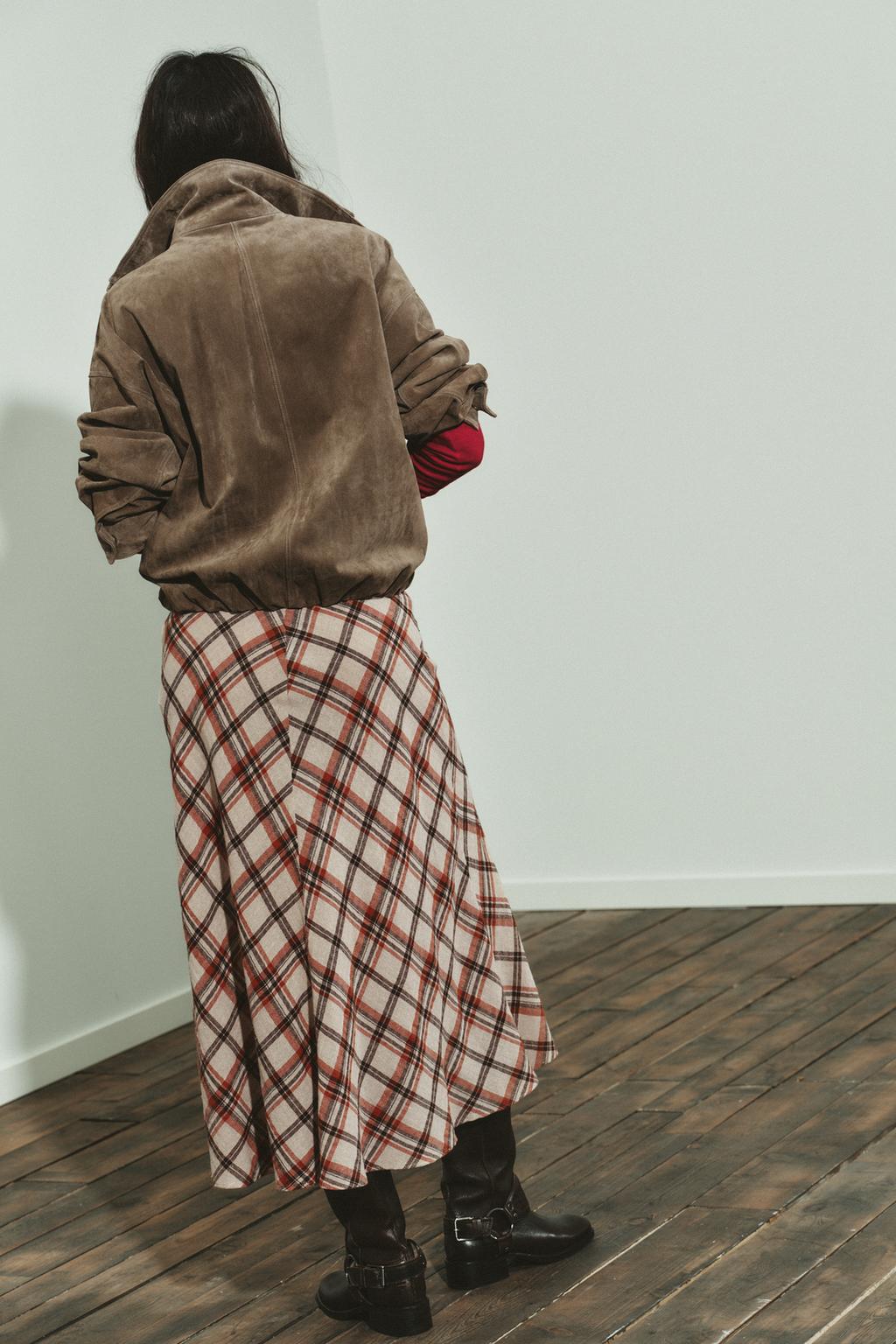 ЮБКА МИДИ В КЛЕТКУ