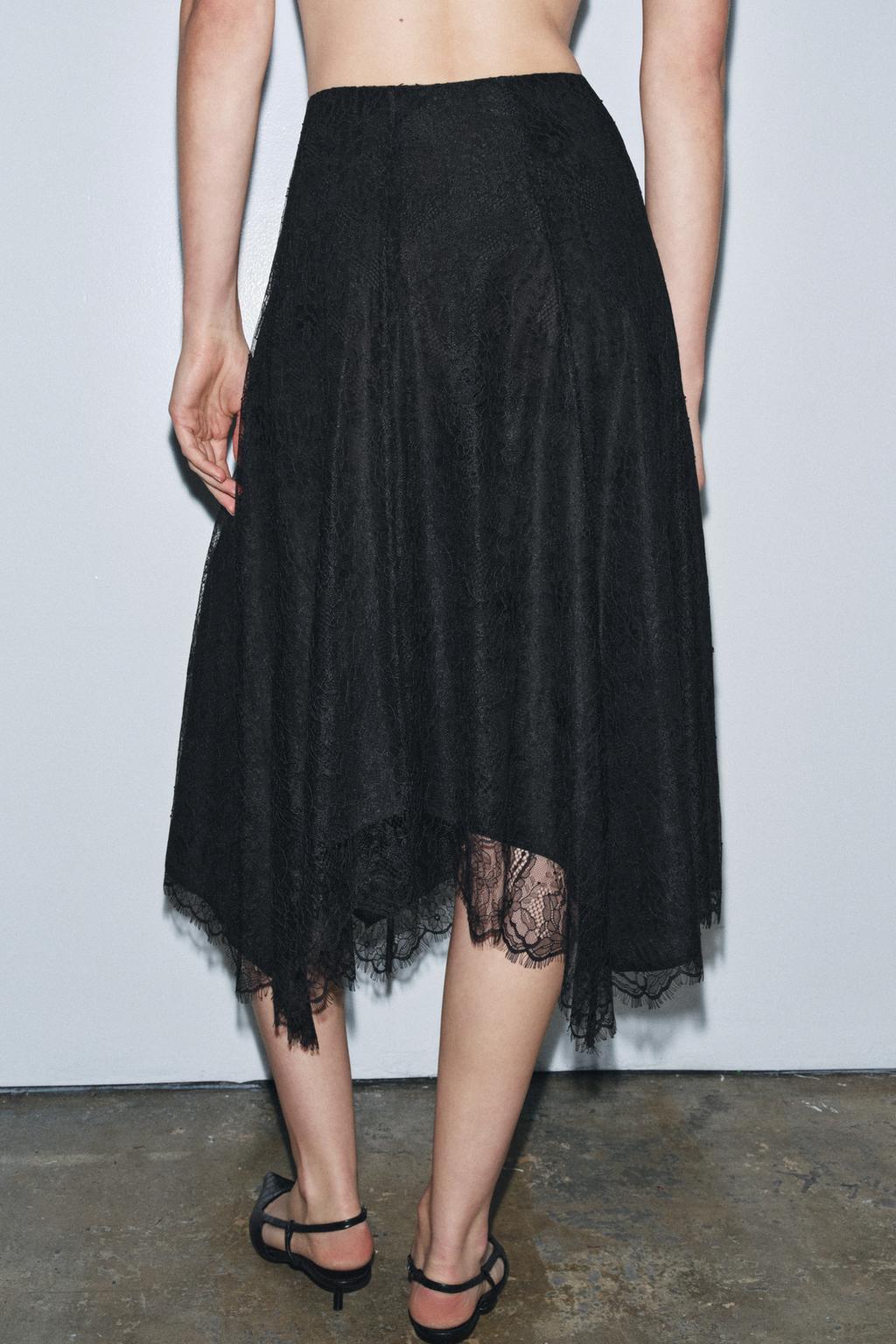 ЮБКА МИДИ ИЗ КРУЖЕВА — ZW COLLECTION