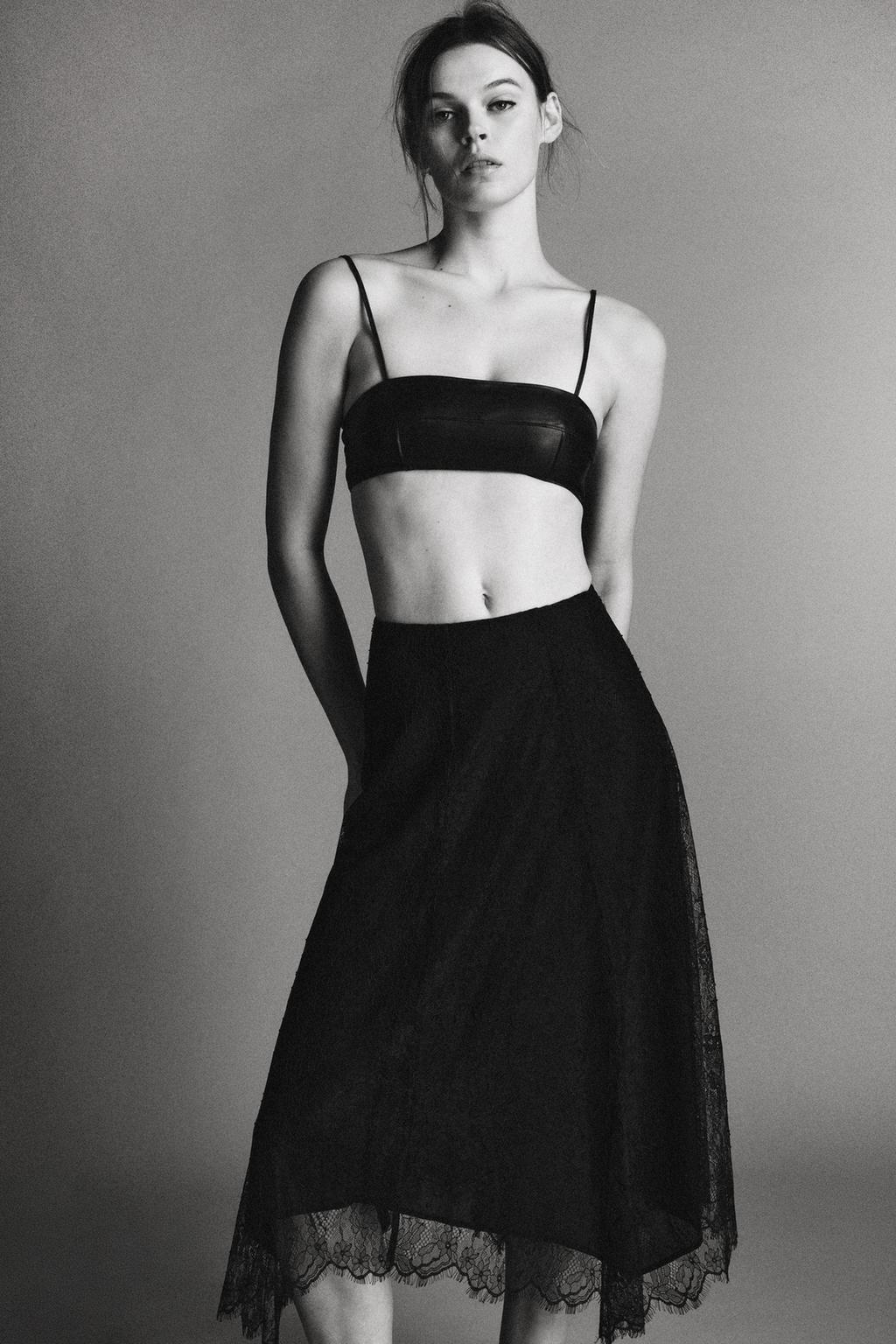 ЮБКА МИДИ ИЗ КРУЖЕВА — ZW COLLECTION