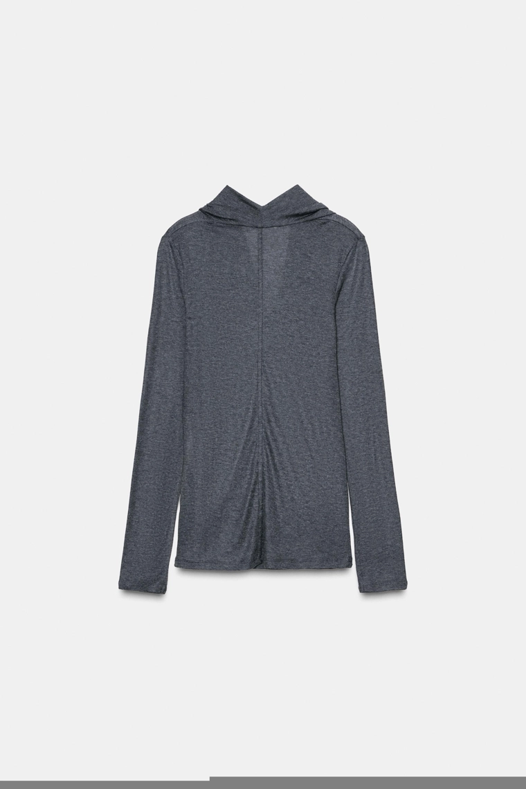 ФУТБОЛКА С ДРАПИРОВКОЙ И ЛИОЦЕЛЛОМ