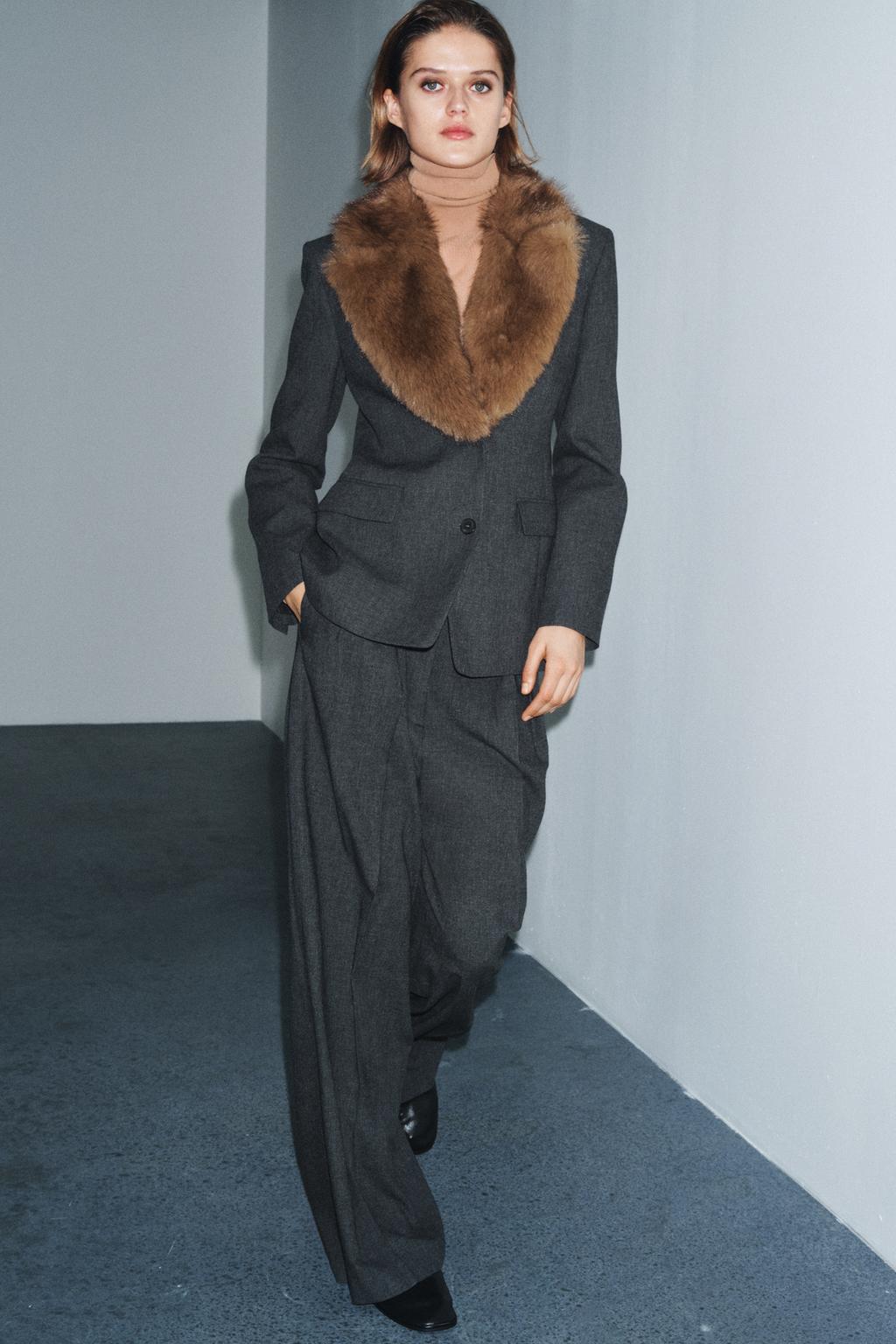 ШИРОКИЕ БРЮКИ С ЗАЩИПАМИ — ZW COLLECTION