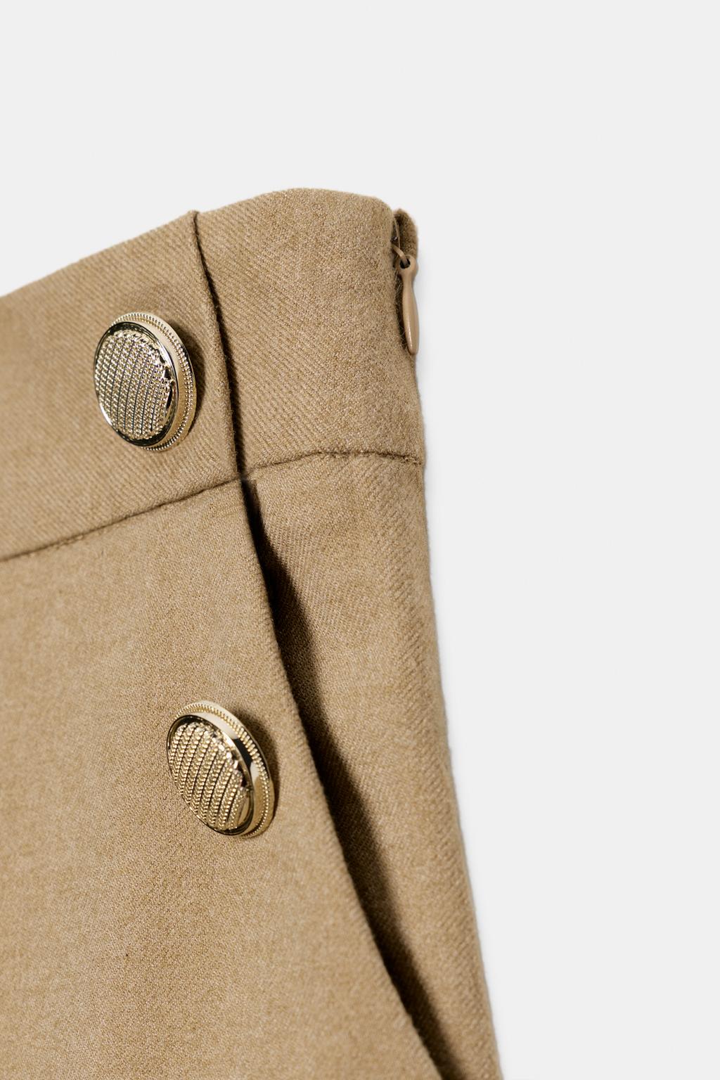 БРЮКИ-КЮЛОТЫ С ПУГОВИЦАМИ