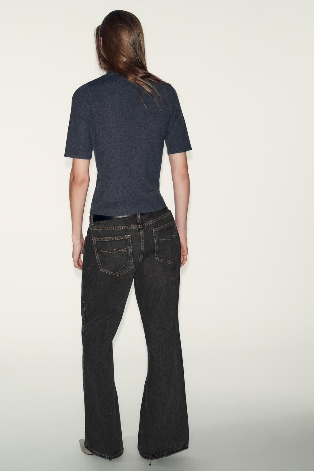 СВИТЕР С БУСИНАМИ И КОРОТКИМИ РУКАВАМИ