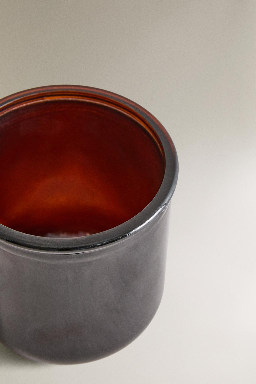 Подставка для зубных щеток из темного стекла