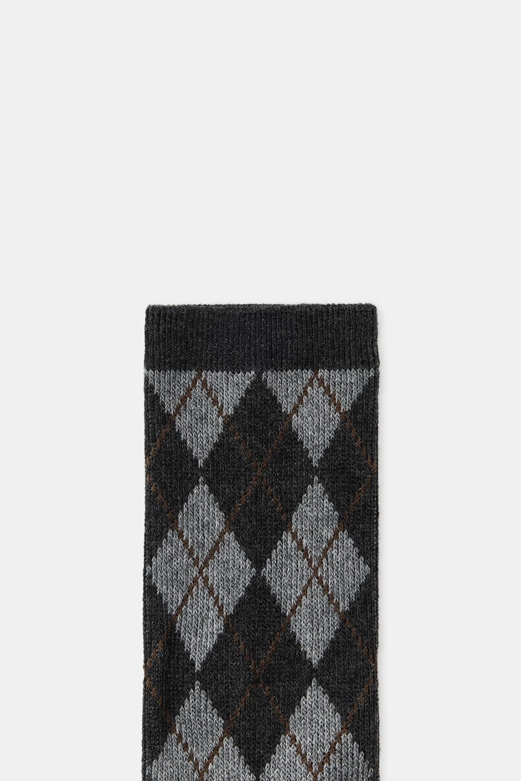 ХЛОПКОВЫЕ НОСКИ С РОМБАМИ