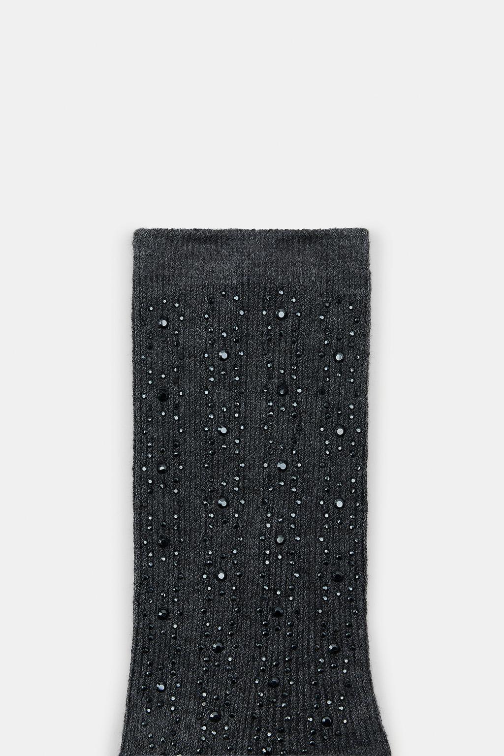 НОСКИ В РУБЧИК СО СТРАЗАМИ