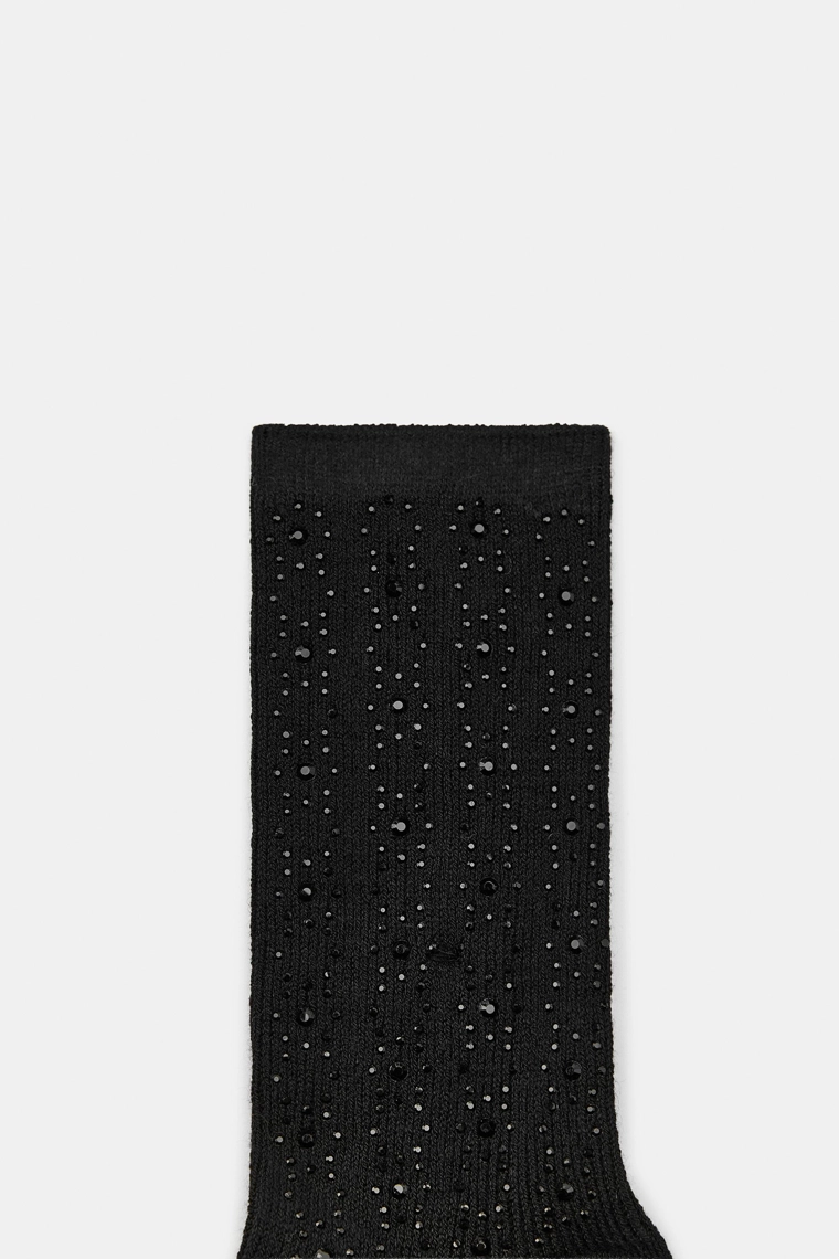 НОСКИ В РУБЧИК СО СТРАЗАМИ